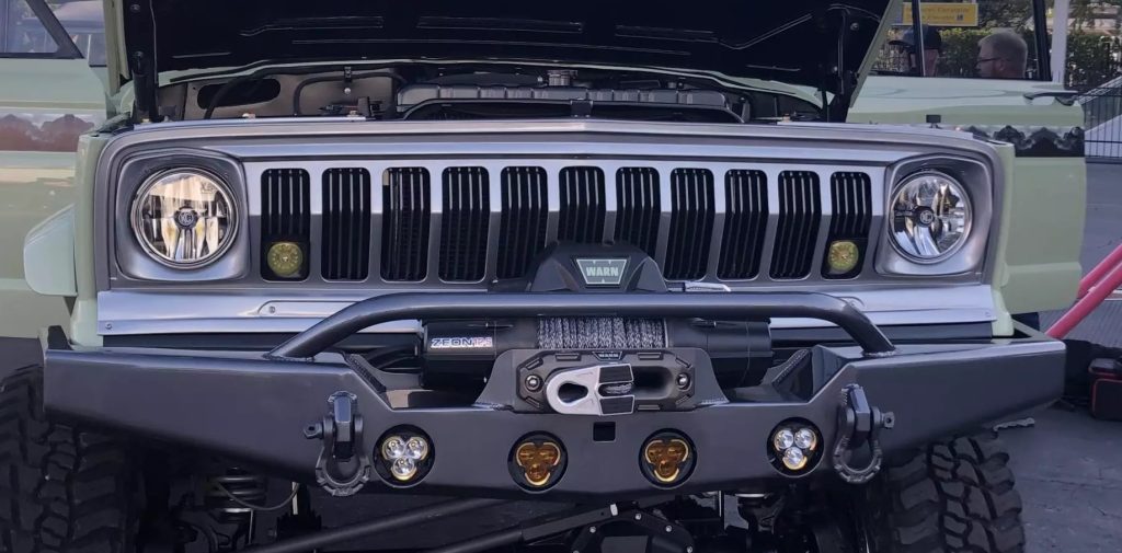 Jeep Cherokee Retrofitted with LED Headlights