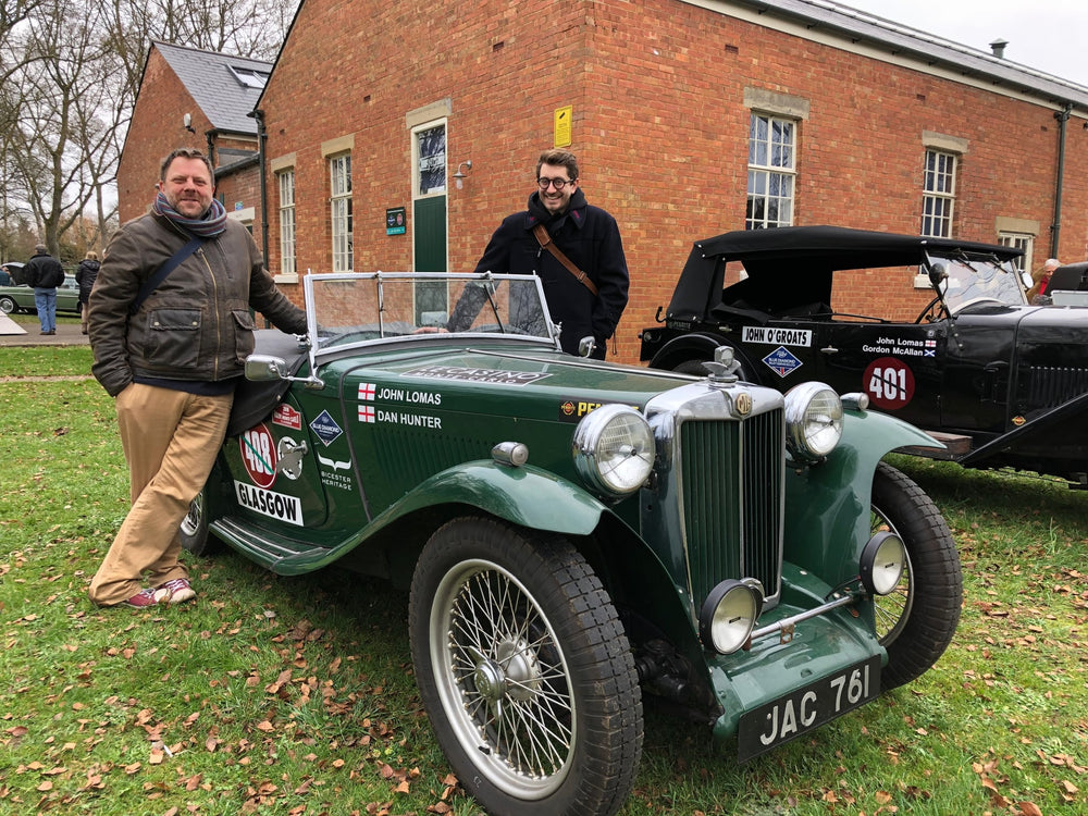 Meet The Reverend And The Car Designer Driving a 1949 MG From Glasgow To Monaco