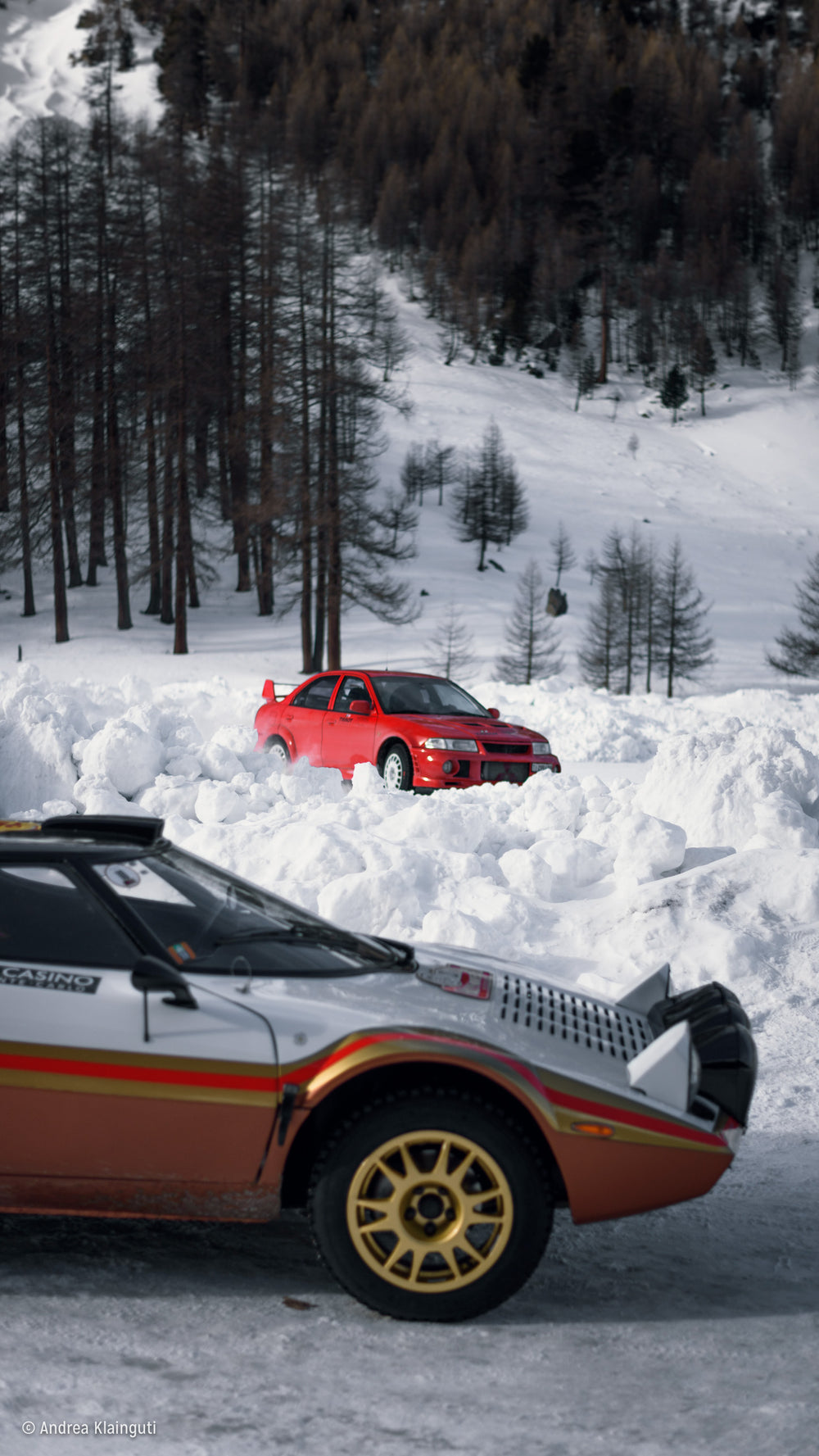 Lancer vs Lancia: Spending The Day With Two Rally Legends On A Frozen Field In Italy