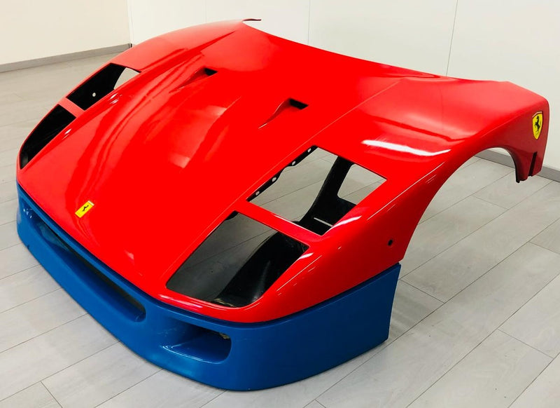 An Original Ferrari F40 GT Car Front Cowl And A Signed Kimi Räikkönen Helmet Have Been Added To The Shop