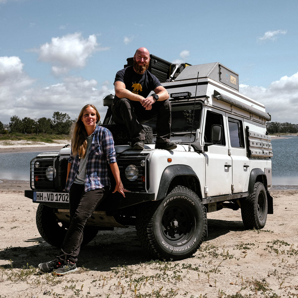 Jessi And The Bass: Meet The German Couple Traveling North America In A Defender