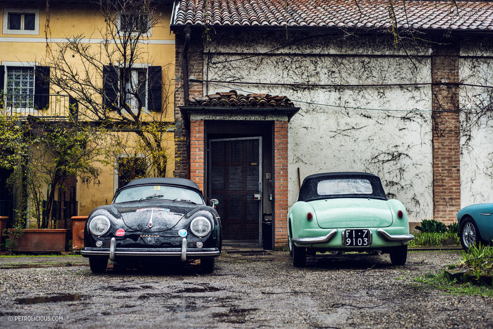 Tube-Frame Alfas And Lancia Stratos Don't Mind Racing In The Rain At The Trofeo Foresti