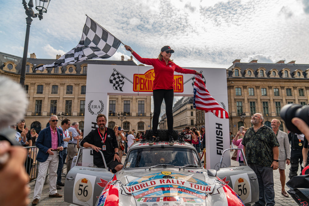 Renée Brinkerhoff Completes Peking-To-Paris Rally In Porsche 356 To Fight Against Human Trafficking