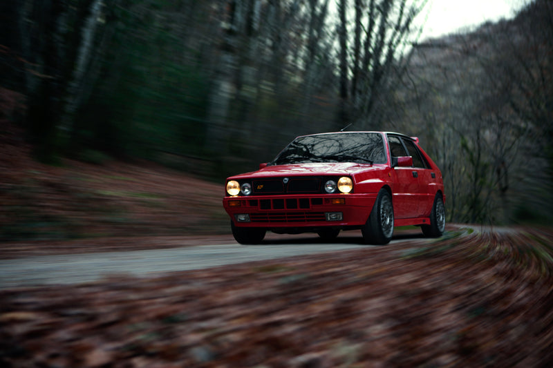 This Lancia Delta Integrale Can Be Seen Climbing The Northern Mountain Roads Of Spain