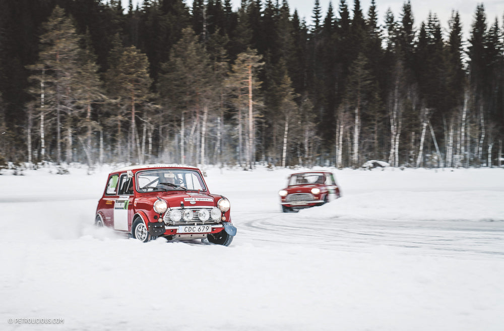 Spending A Weekend With Four Vintage Minis, A Few Flying Finns, And An Icy Lake In Sweden
