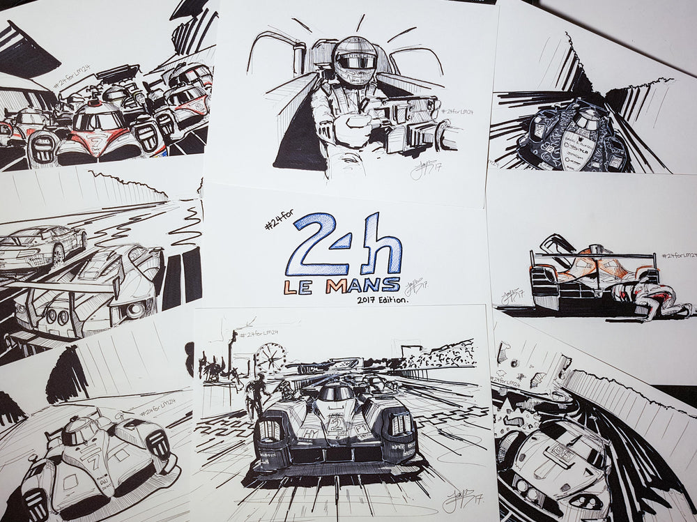 A Different Test Of Endurance: 24 Hours Of Drawing The 24 Hours Of Le Mans