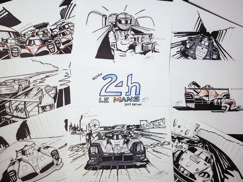 A Different Test Of Endurance: 24 Hours Of Drawing The 24 Hours Of Le Mans