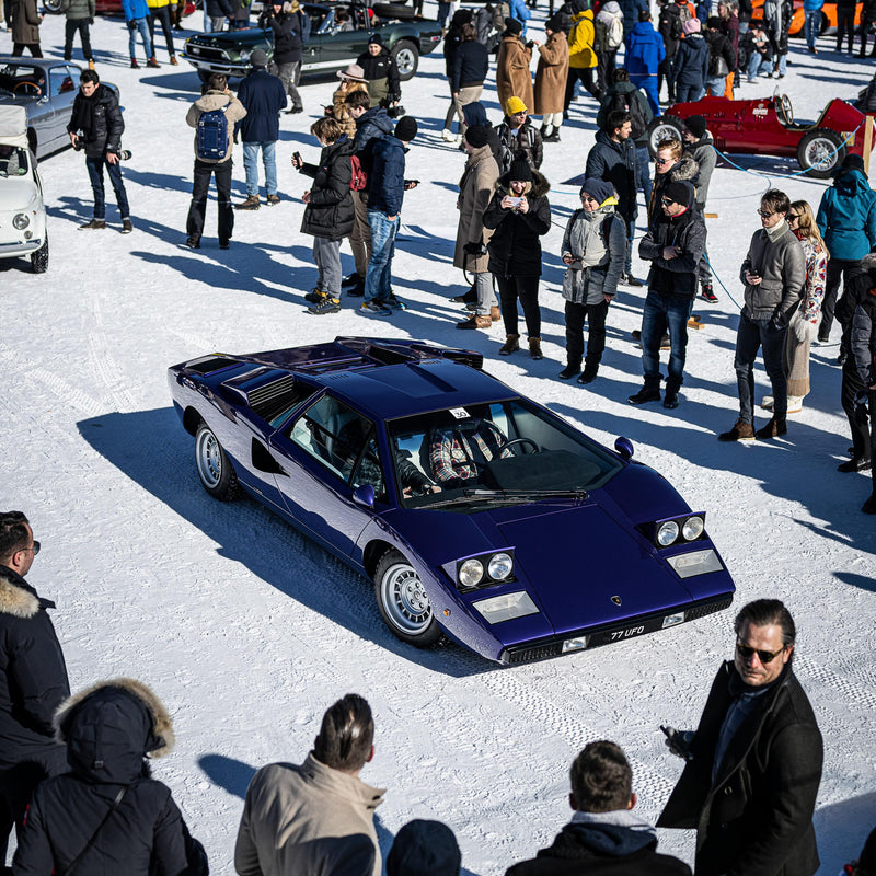 GALLERY: Film Stars, Race Cars, And Multi-Million-Dollar Frozen Lake Drifting At The I.C.E. St. Moritz 2022