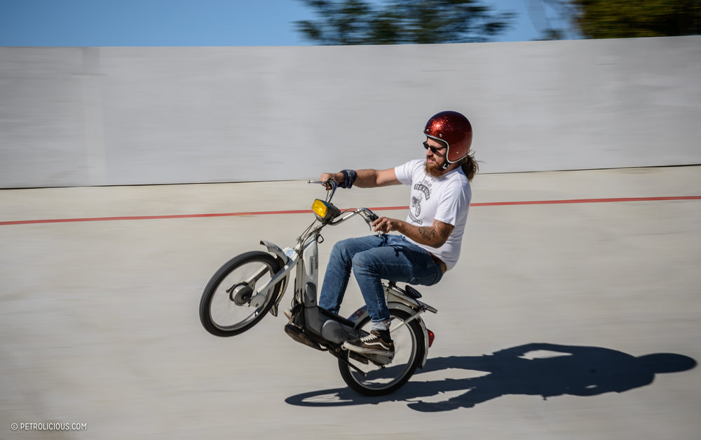 Banked Turns, 50cc Motors, And Good Vibes Reverberate At Mopedmetal