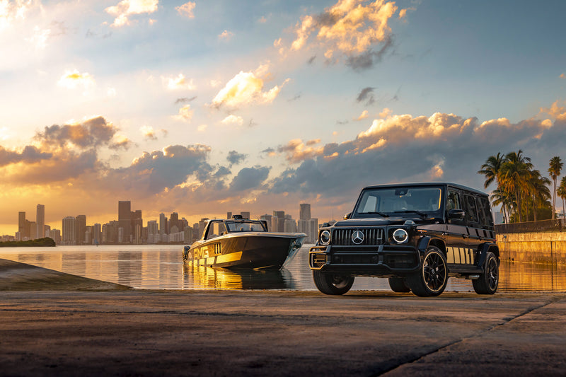 AMG Debuts 2,700hp Cigarette Boat With Matching G63