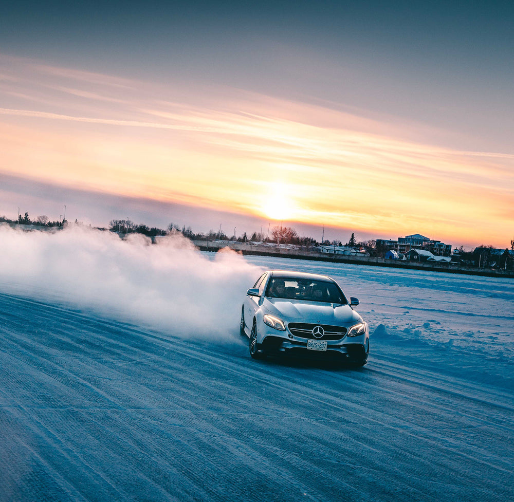 Mercedes-Benz Builds Ice Garage For Its Manitoba Frozen Lake Track