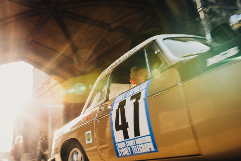 See The London-Sydney Marathon MGB, Rediscovered After 47 years, At The speedarticle Drivers’ Meeting!