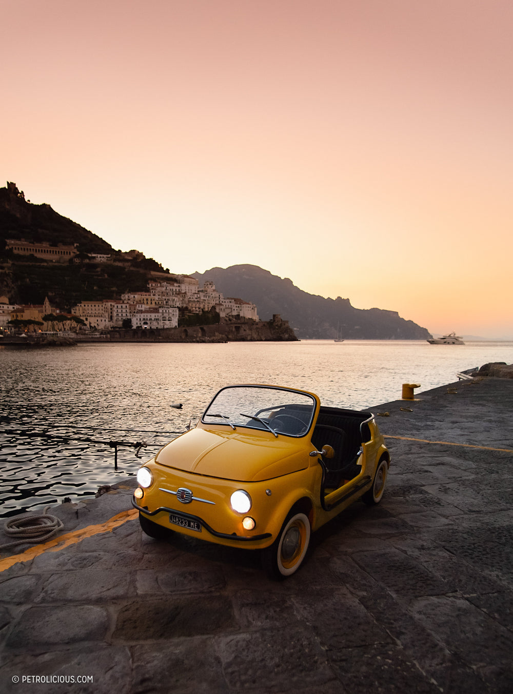 The Fiat 500 Jolly Icon-e Is An Electrified Update To The Ultimate Bon Vivant Coastal Cruiser
