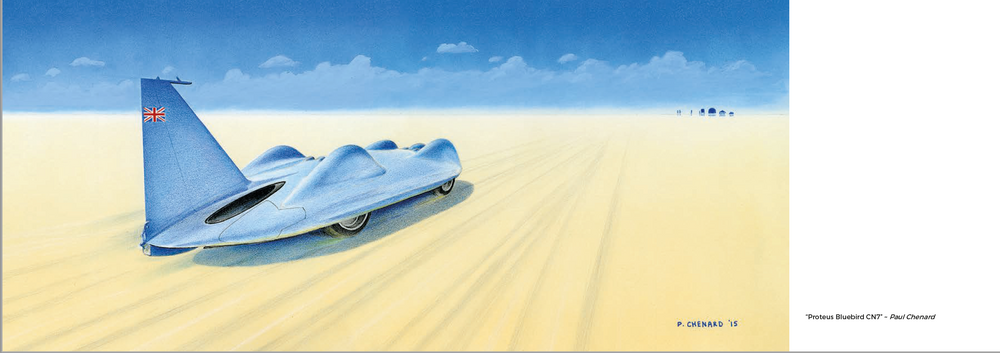11 Artists Render Some Of The Most Significant Land Speed Record Cars In The "Speed" Collection
