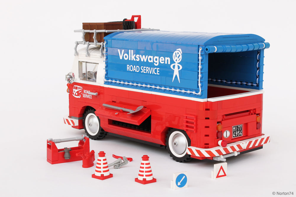 One LEGO Engineer And Two Custom VW Buses