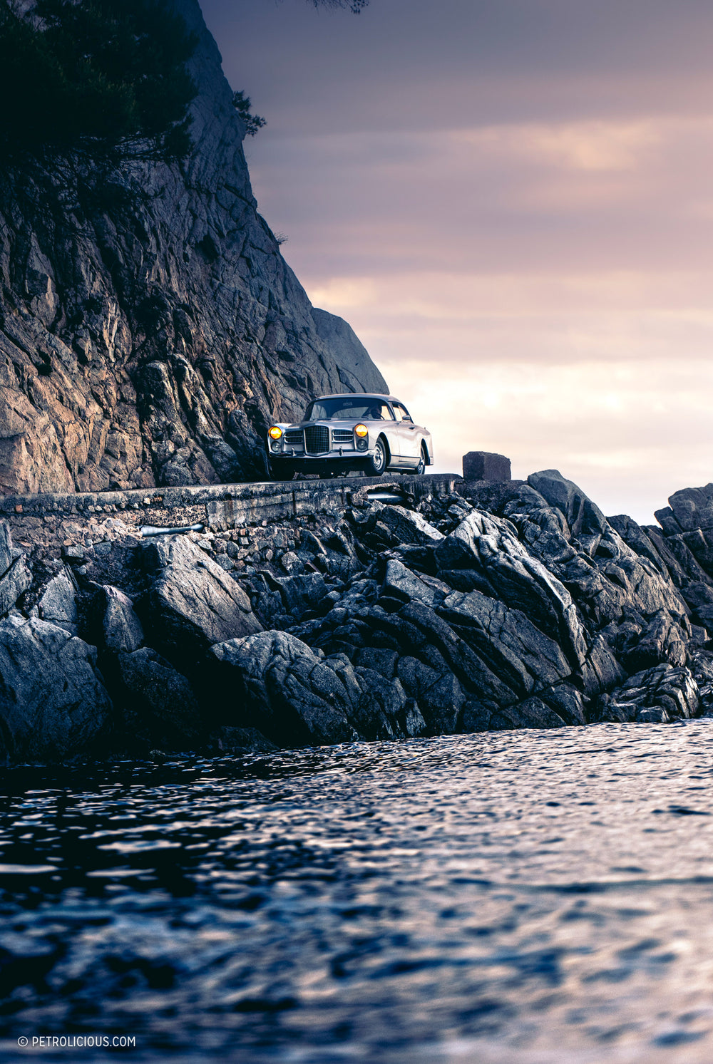 Following The Edge Of The Sea In A Facel Vega HK500