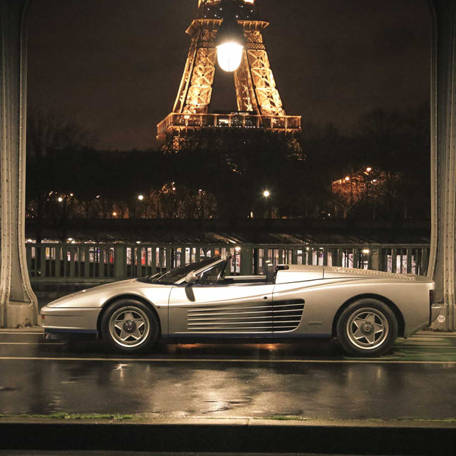 A Night In Paris With The Only Real Ferrari Testarossa Spider