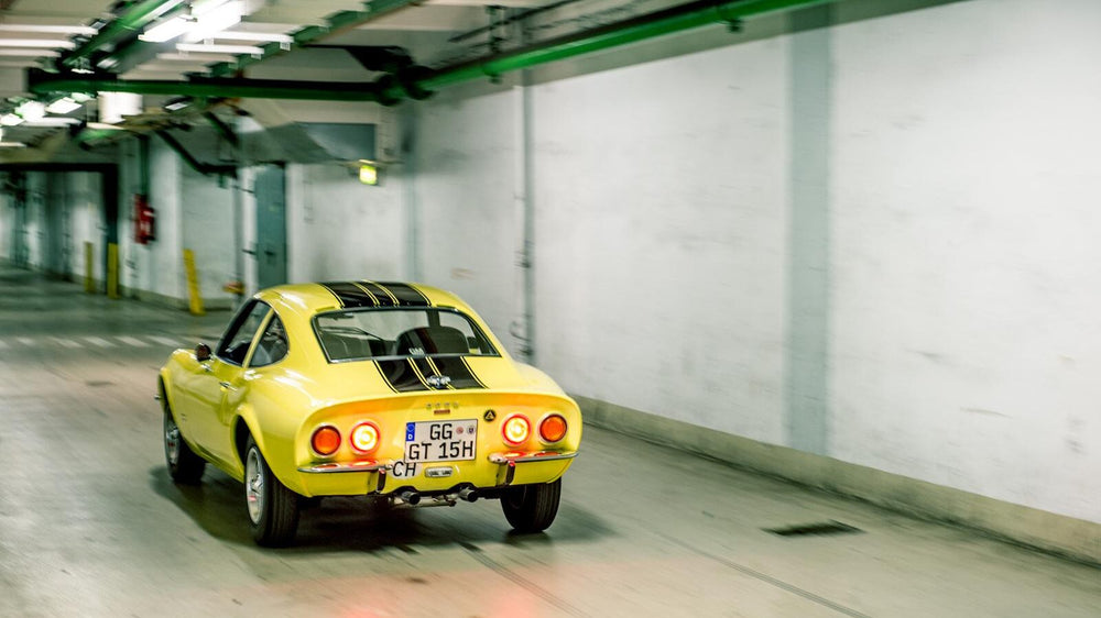Going underground in an Opel GT