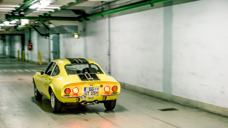 Going underground in an Opel GT