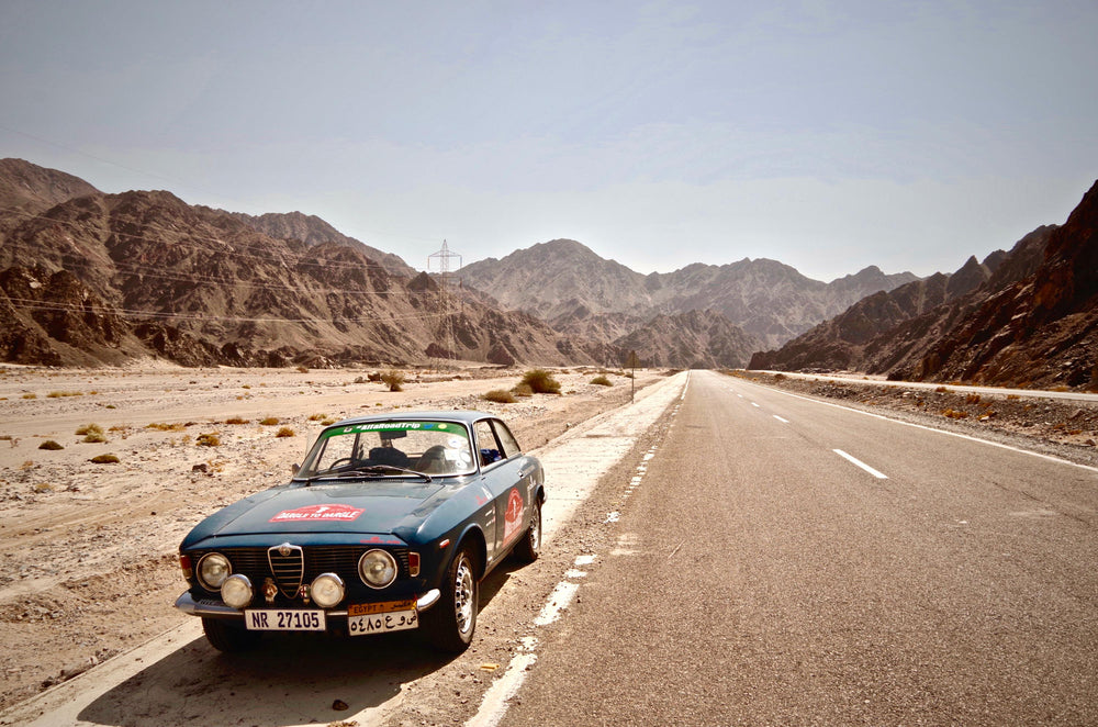 Sprinting Along Egypt And The Nile River In An Alfa Romeo Giulia