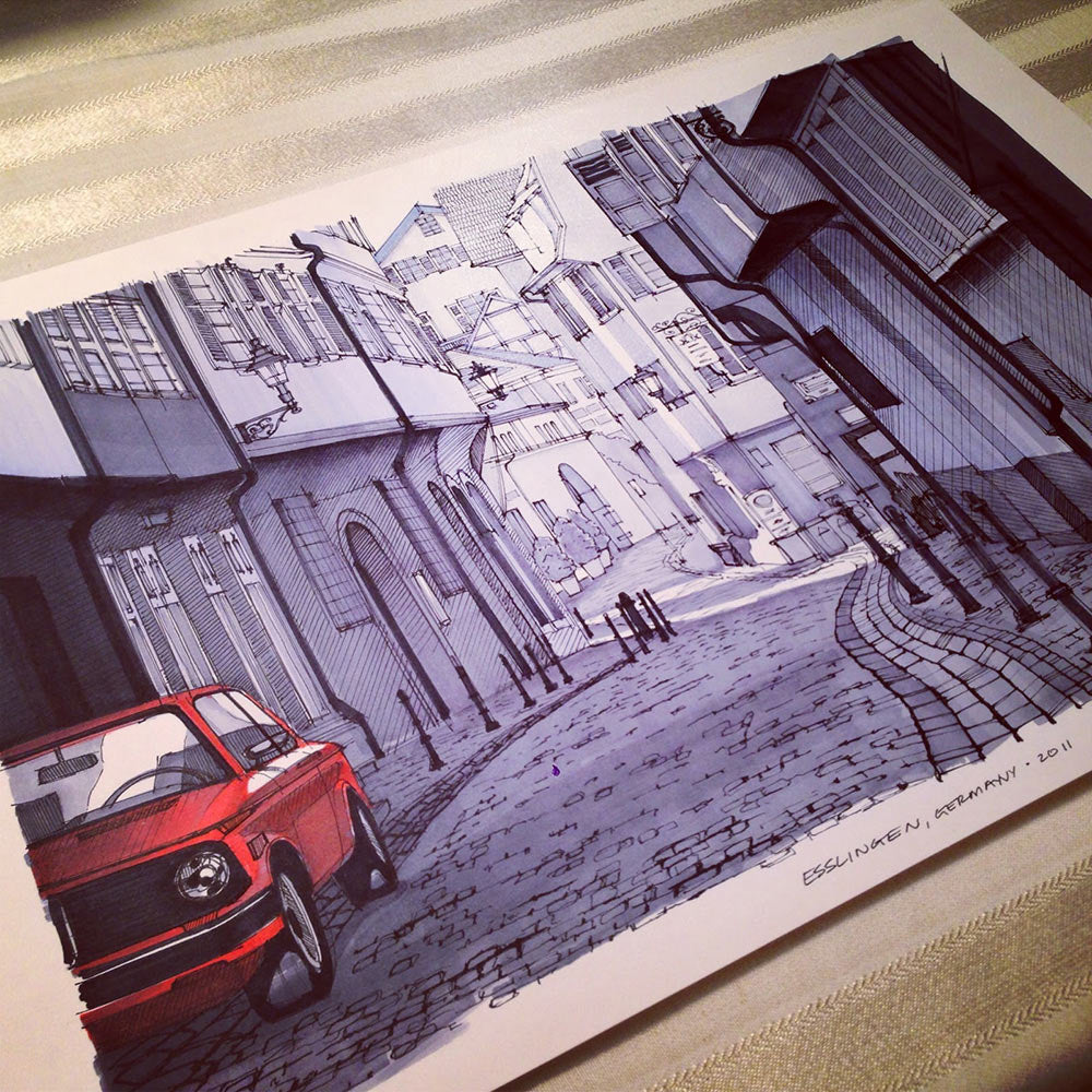 BMW 2002 on the Streets of Germany