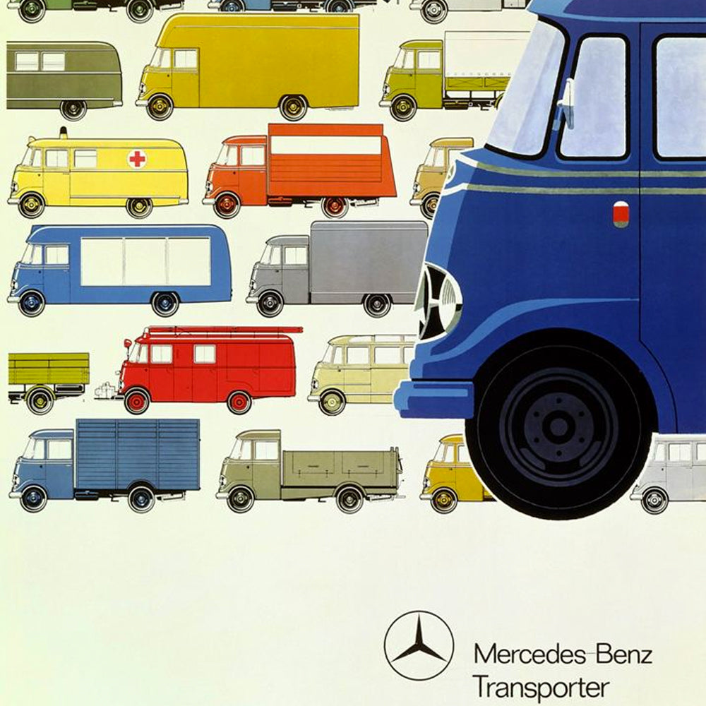 Cool Illustrations Advertised the Robust Mercedes Transporter