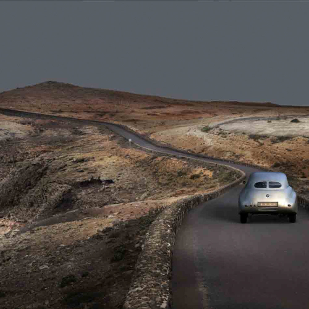 Classic Cars Transposed Into Scenes Create Evocative Narratives