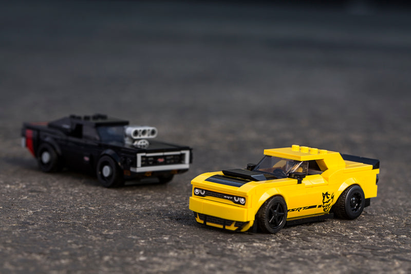 Now You Can Race A LEGO 1970 Dodge Charger R/T Against A Challenger SRT