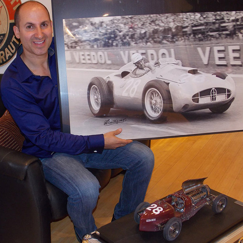 Driver Signed Print of Bugatti’s Final Disaster