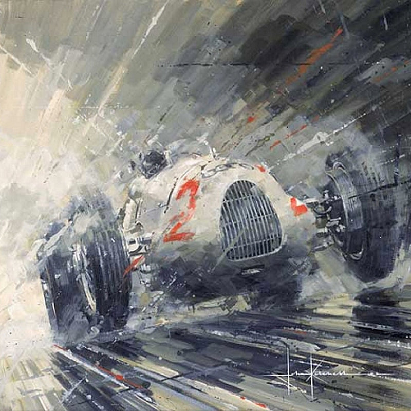 John Ketchell Paints Semi-Abstract Racing Fury