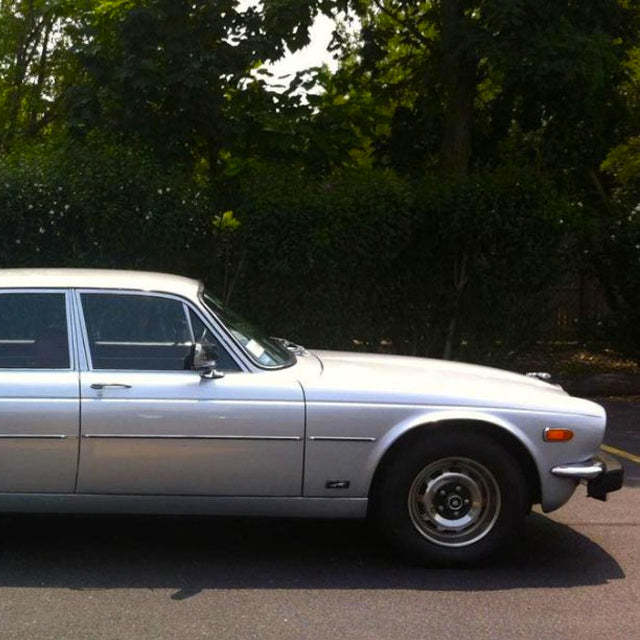 Long, Silver Jaguar Looking for New Owner