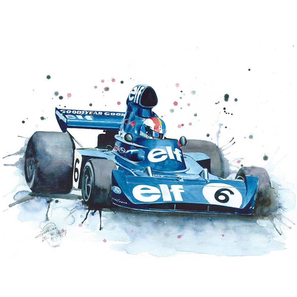 Motorsport in Watercolor Sets the Scene