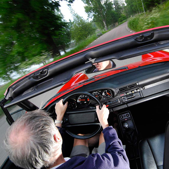 Porsche Convertible and Owner Happier to Cruise Than Race