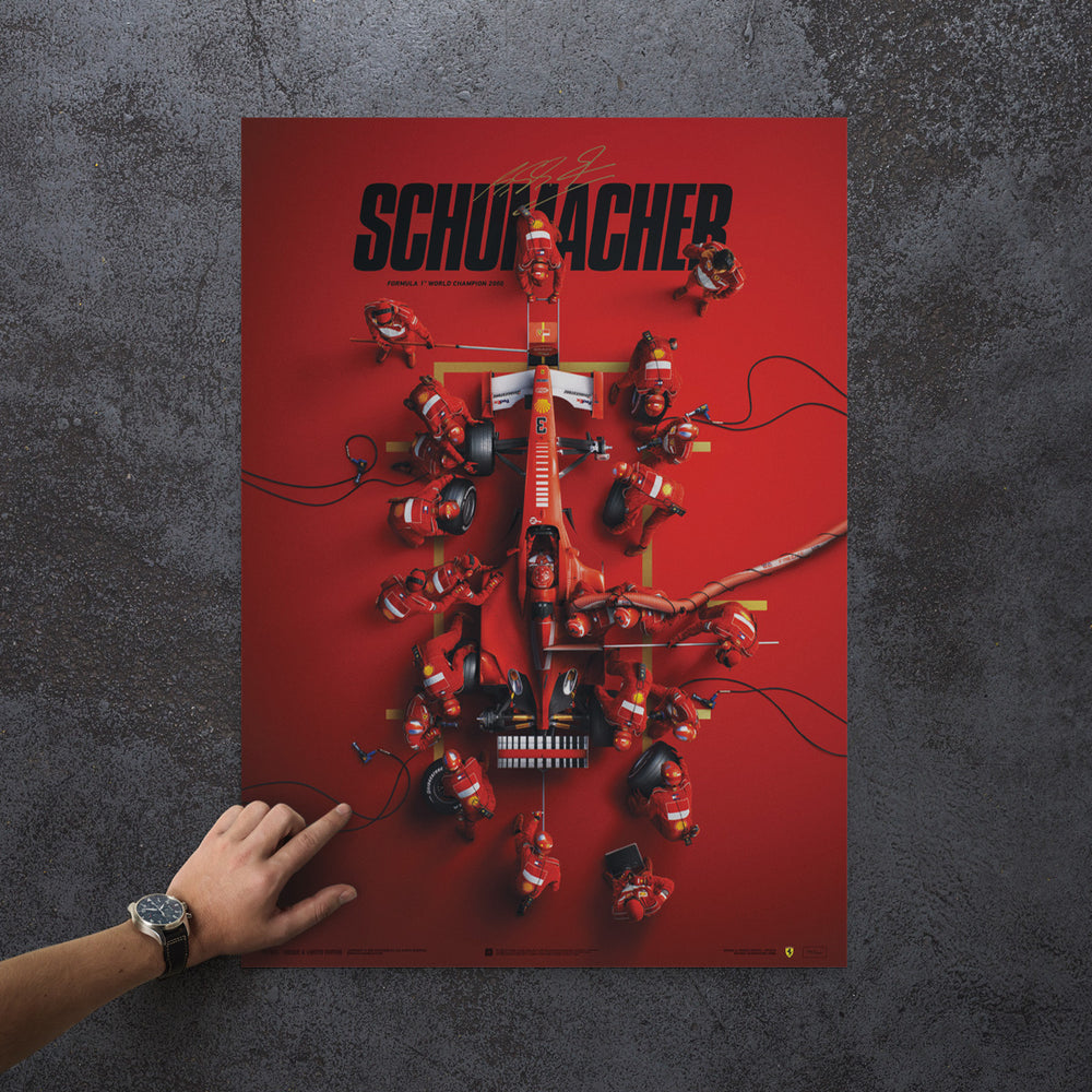 Relive Michael Schumacher's First Ferrari F1 Championship Title With New Automobilist Artwork