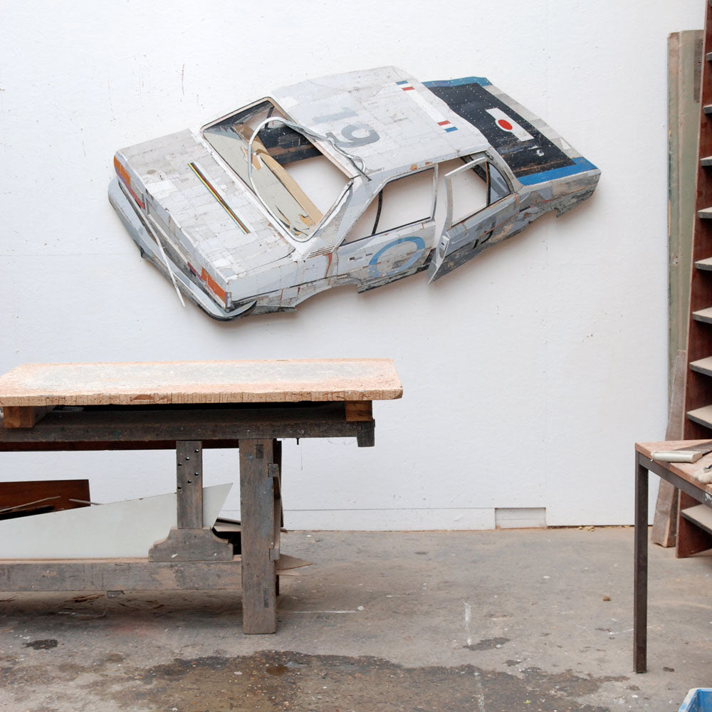 Automotive Relief Sculptures Project Beyond the Wall