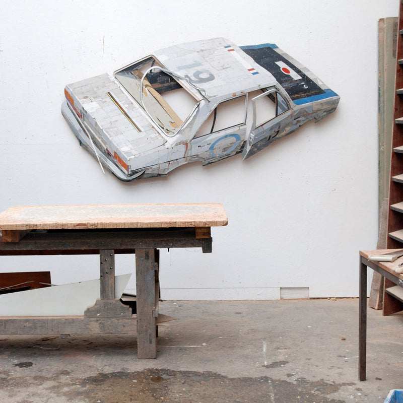 Automotive Relief Sculptures Project Beyond the Wall