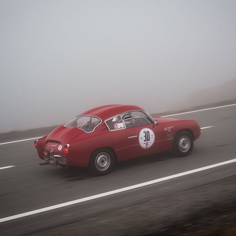 This Is What It’s Like To Drive A Vintage Fiat-Abarth Up A Foggy Mountain