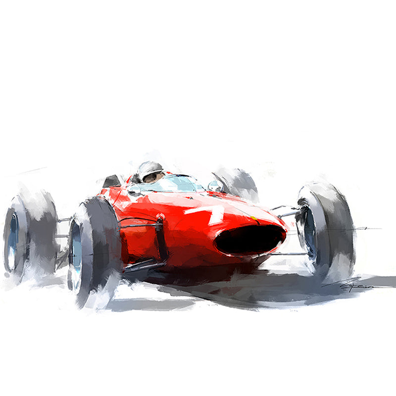 Toyota Designer, Mike Kim, Paints Racing Legends in Spare Time