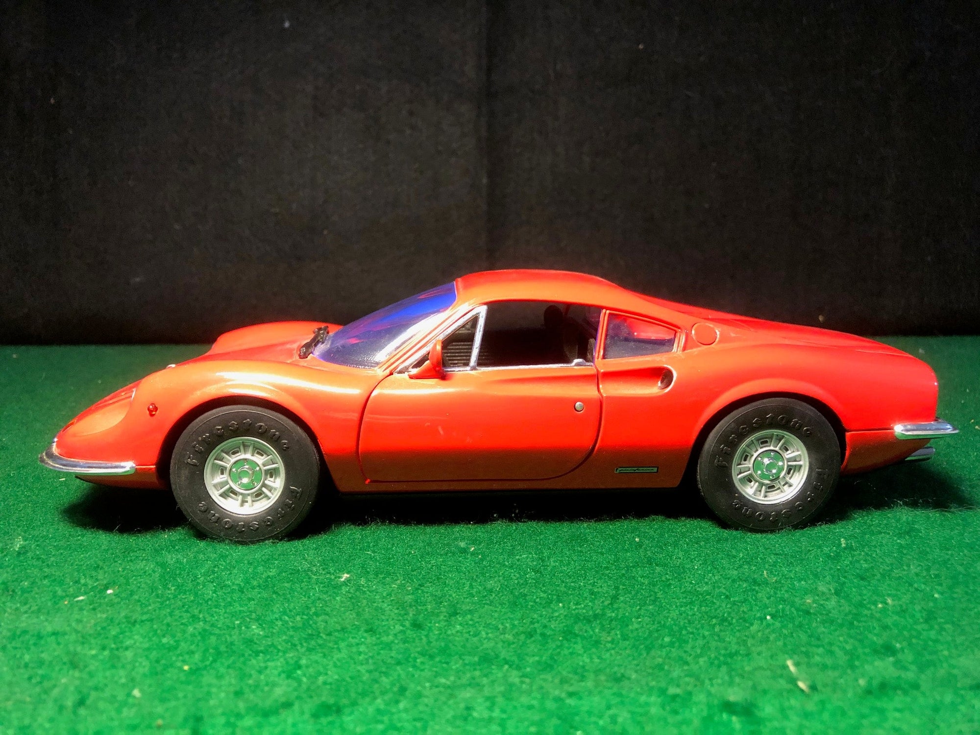 Ferrari Dino 246GT Red/Black by Anson 1:18 (30301)(No box)