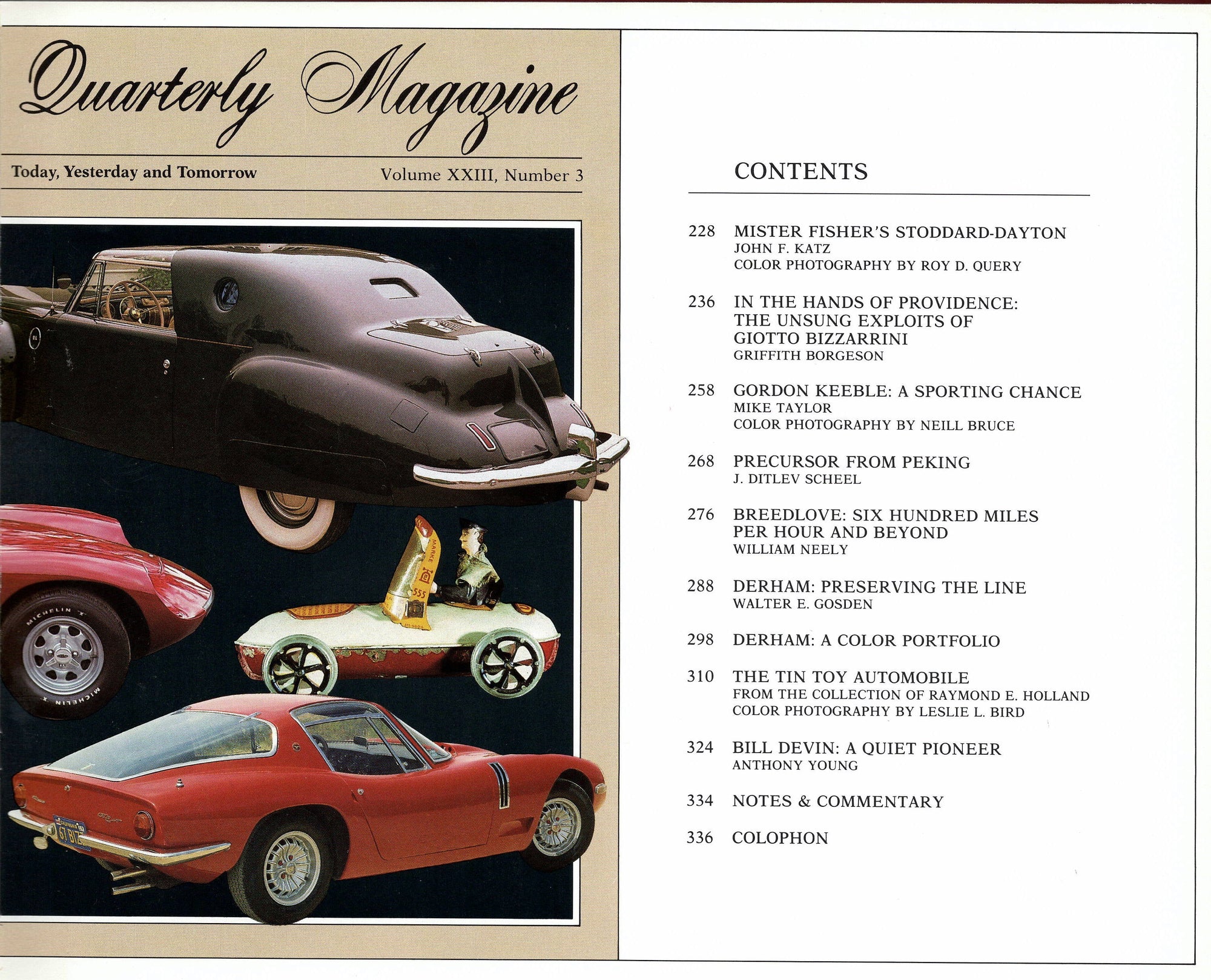 Automobile Quarterly Vol 23 N 3