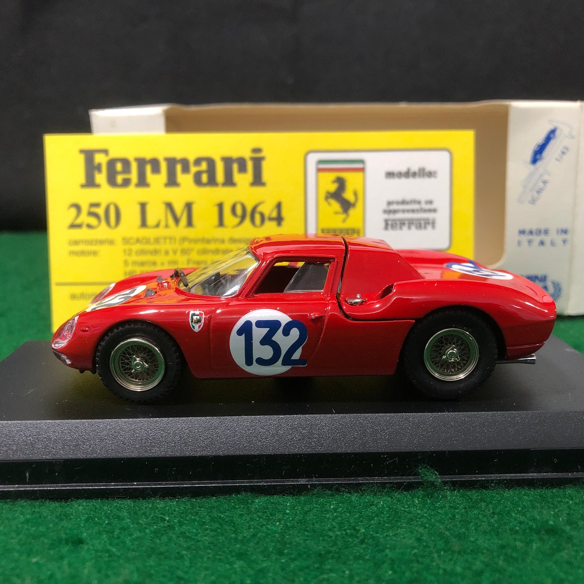Ferrari 250 LM N 132 Targa Florio 1965 by Bang 1:43 (8904) Ltd Ed Mini Miniera