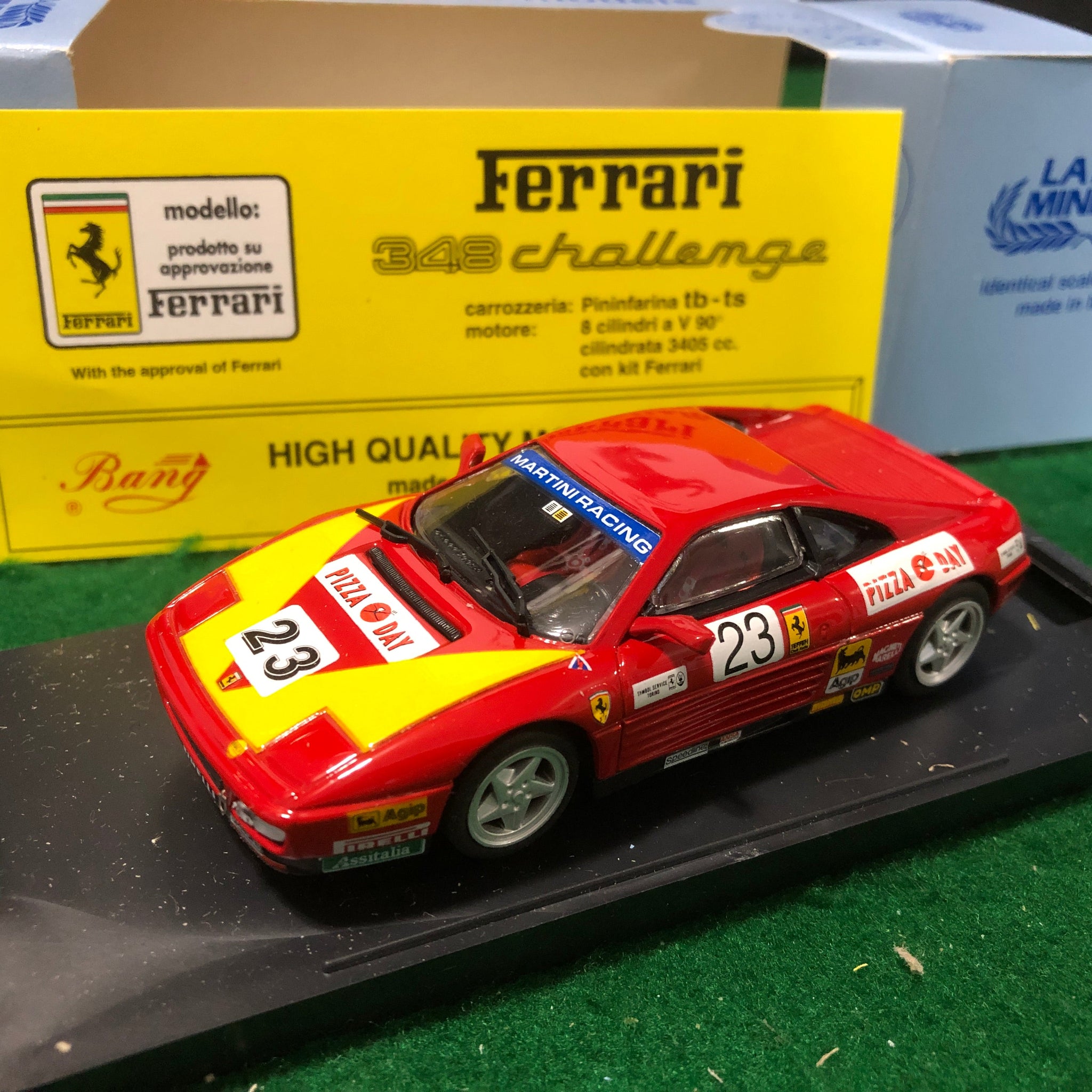 Ferrari 348 Challenge 1993 N 23 GL Giraudi by Bang 1:43 (9323) Ltd Ed Mini Miniera