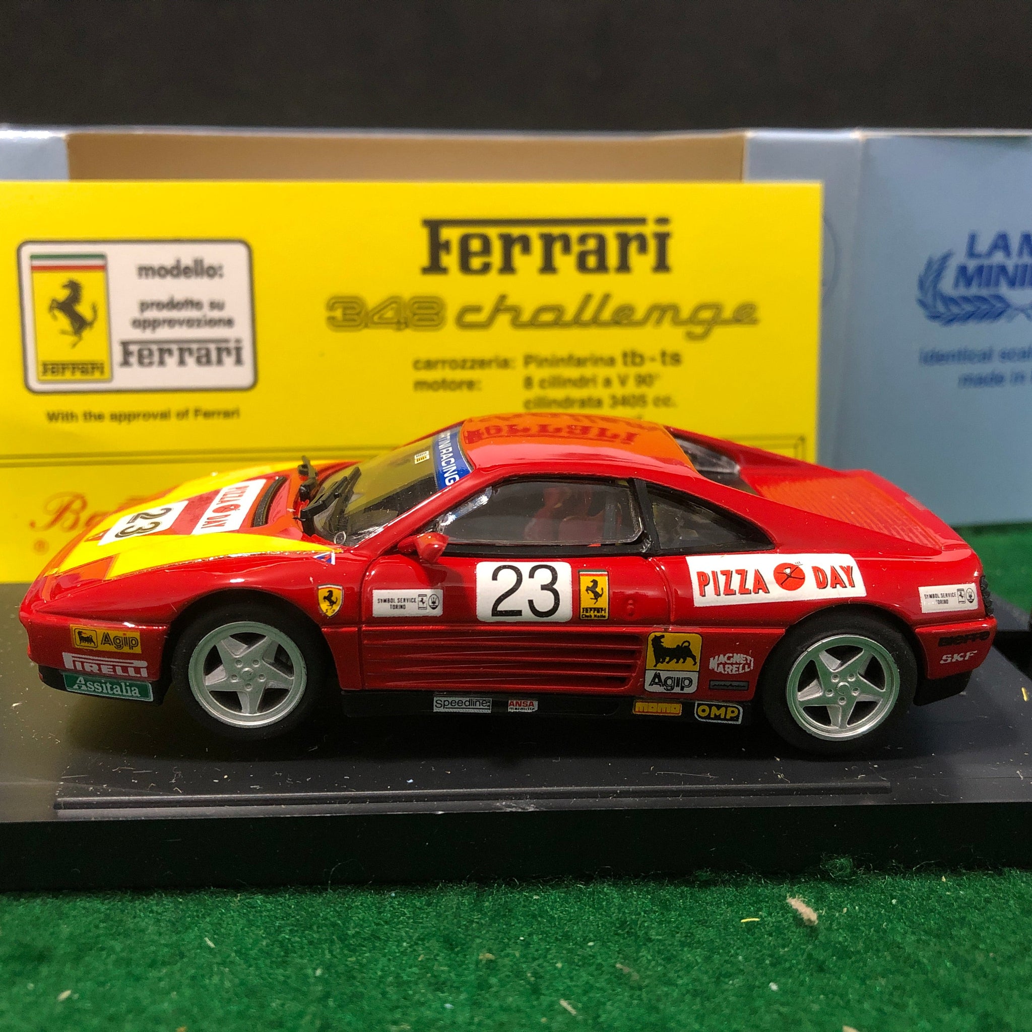 Ferrari 348 Challenge 1993 N 23 GL Giraudi by Bang 1:43 (9323) Ltd Ed Mini Miniera