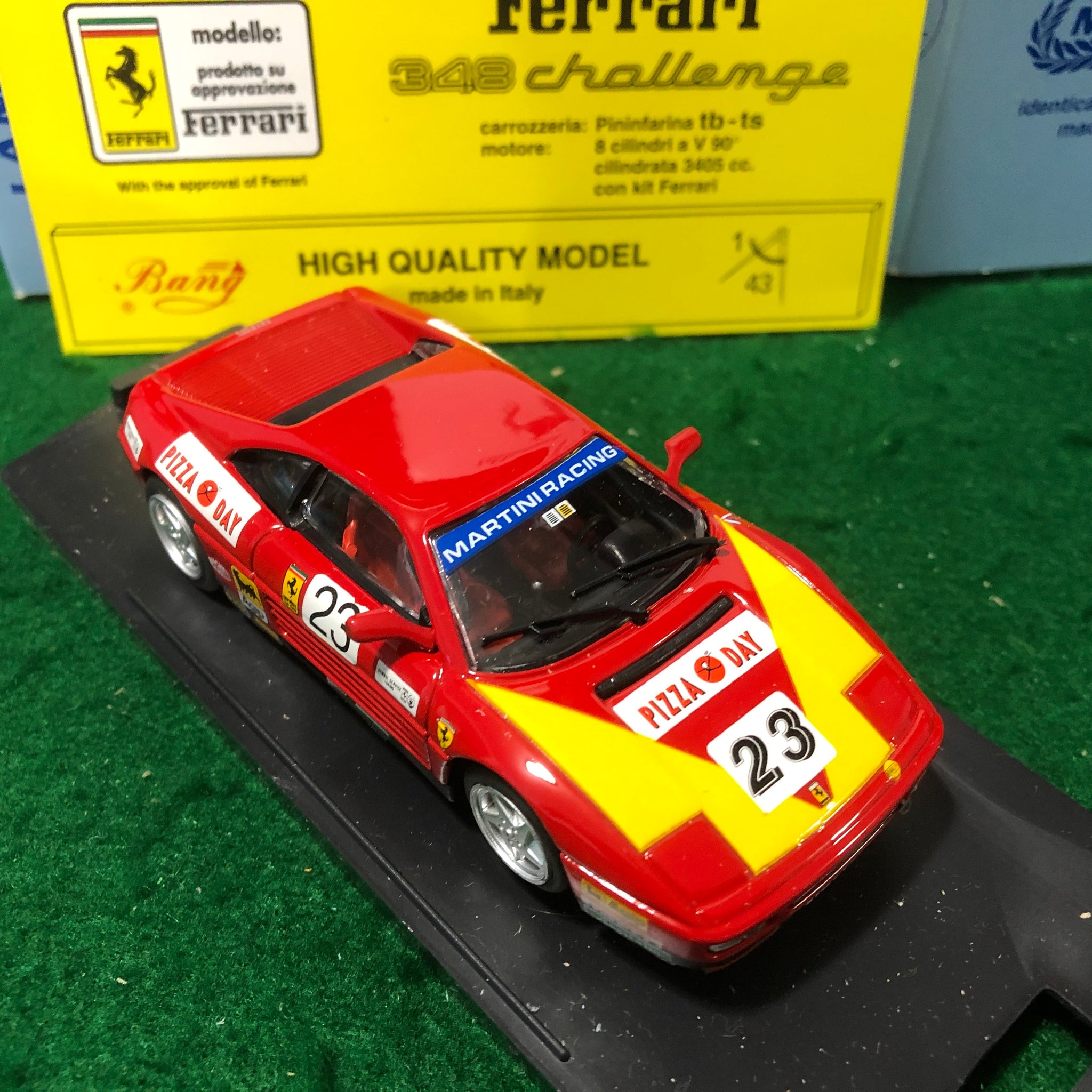 Ferrari 348 Challenge 1993 N 23 GL Giraudi by Bang 1:43 (9323) Ltd Ed Mini Miniera