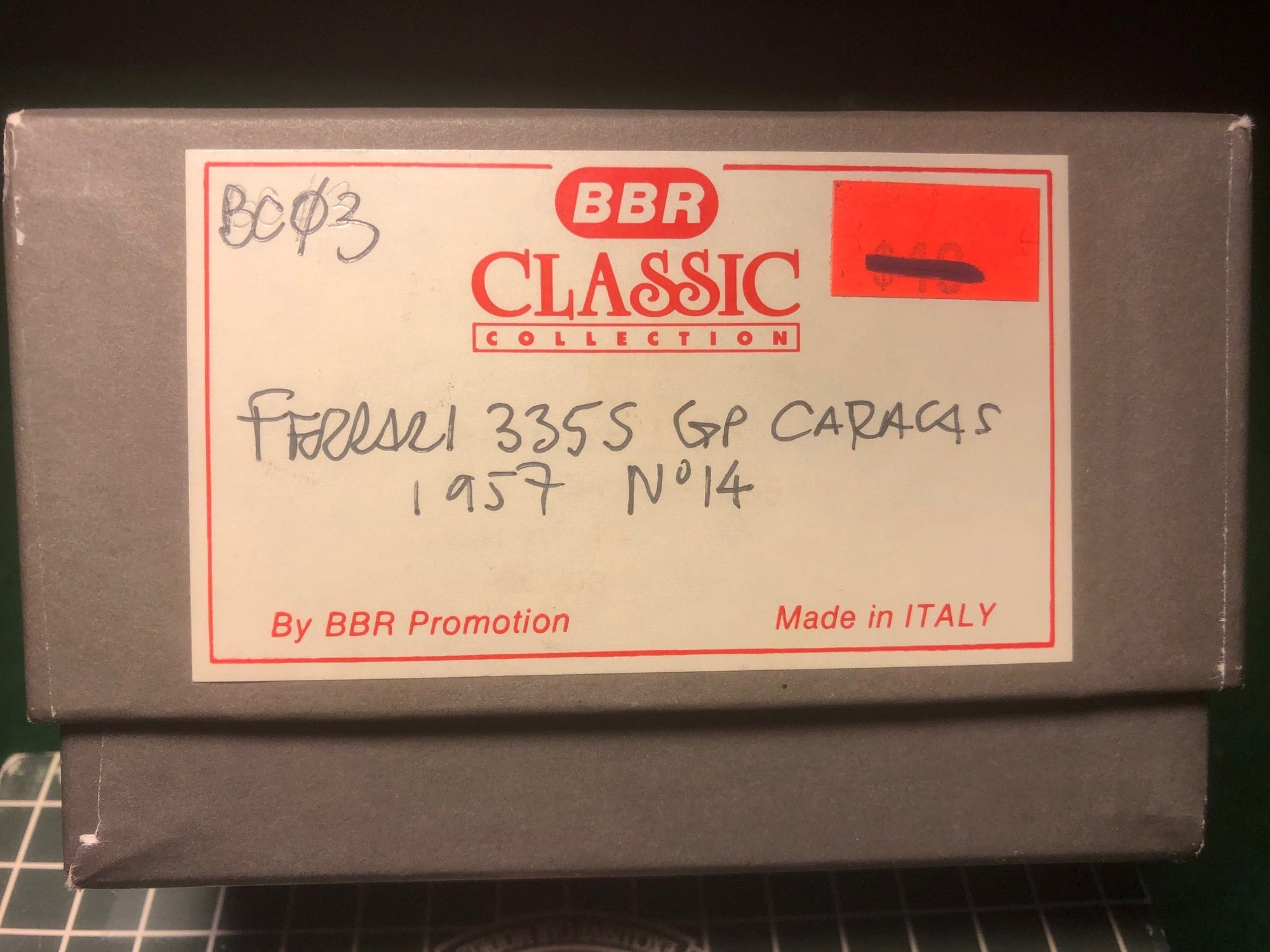 Ferrari 335S GP Caracas 1957 Car N 14 by BBR 1:43 (BC03)