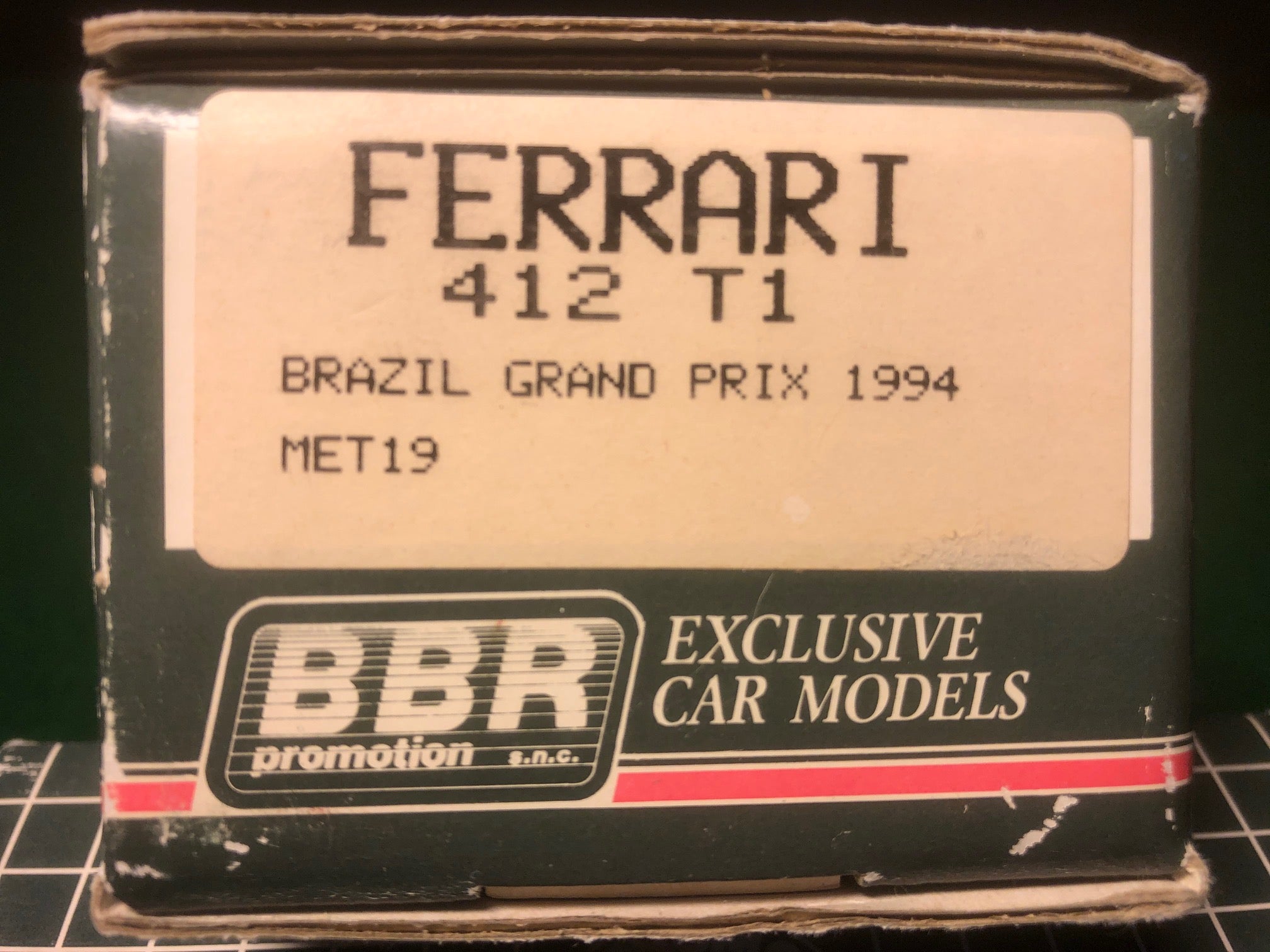 Ferrari 412 T1 GP Brazil 1994 Alesi or Berger by BBR 1:43 (MET19)