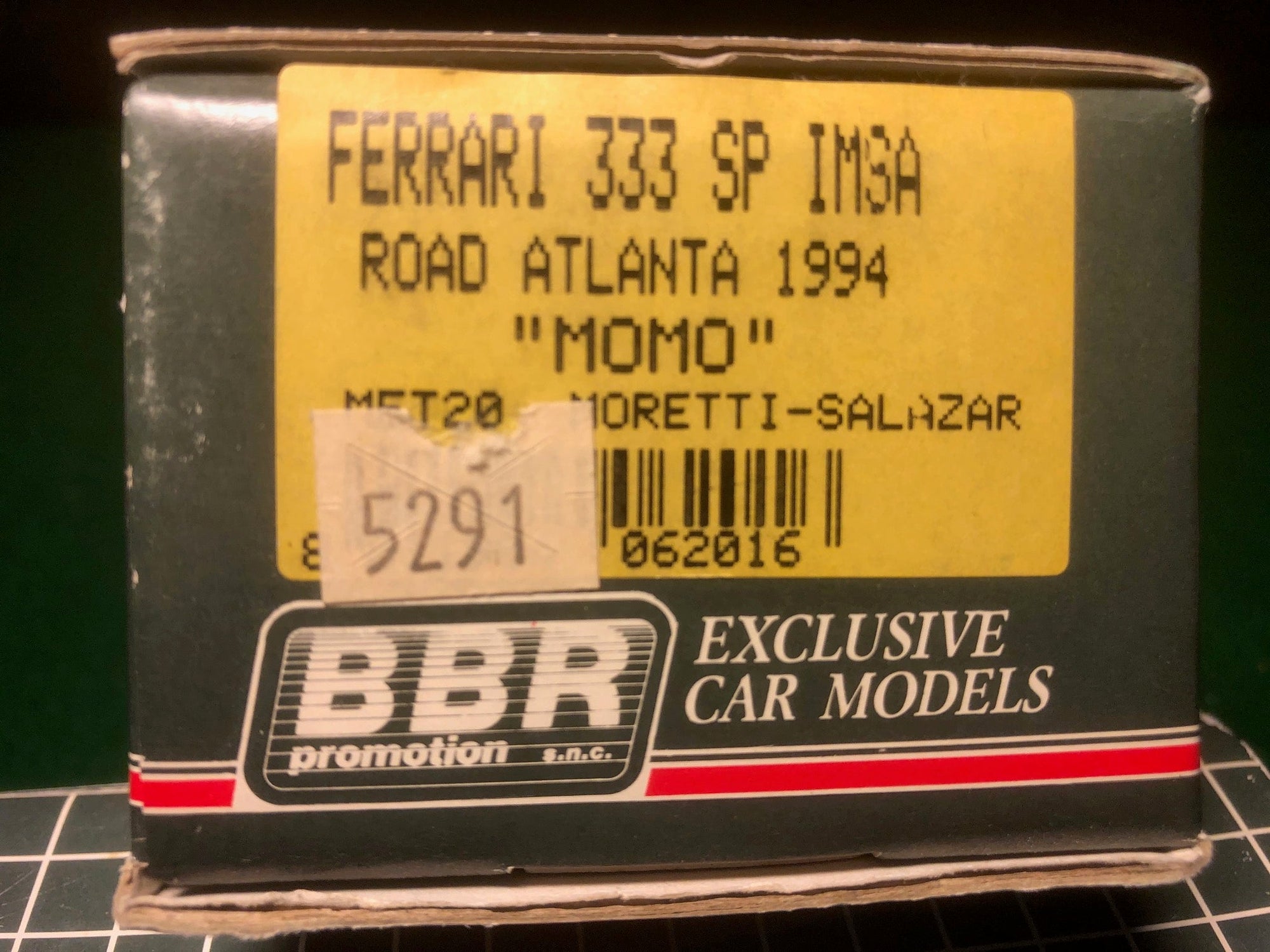 Ferrari 333 SP IMSA Road Atlanta 1994 "MOMO" Moretti-Salazar by BBR 1:43 (MET20)