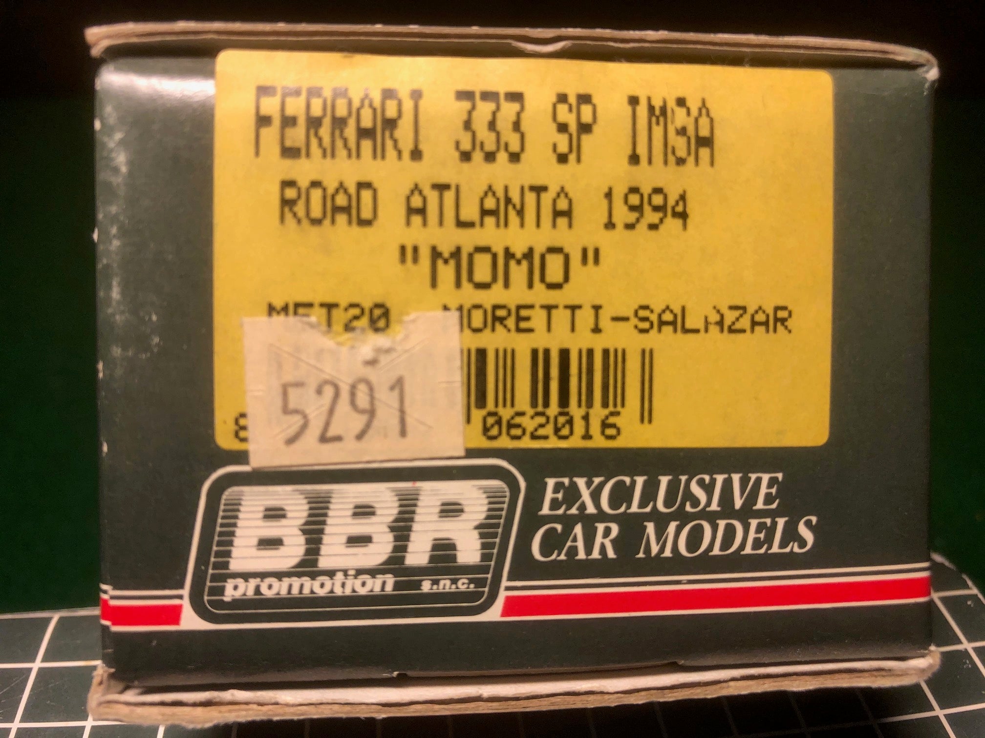 Ferrari 333 SP IMSA Road Atlanta 1994 "MOMO" Moretti-Salazar by BBR 1:43 (MET20)