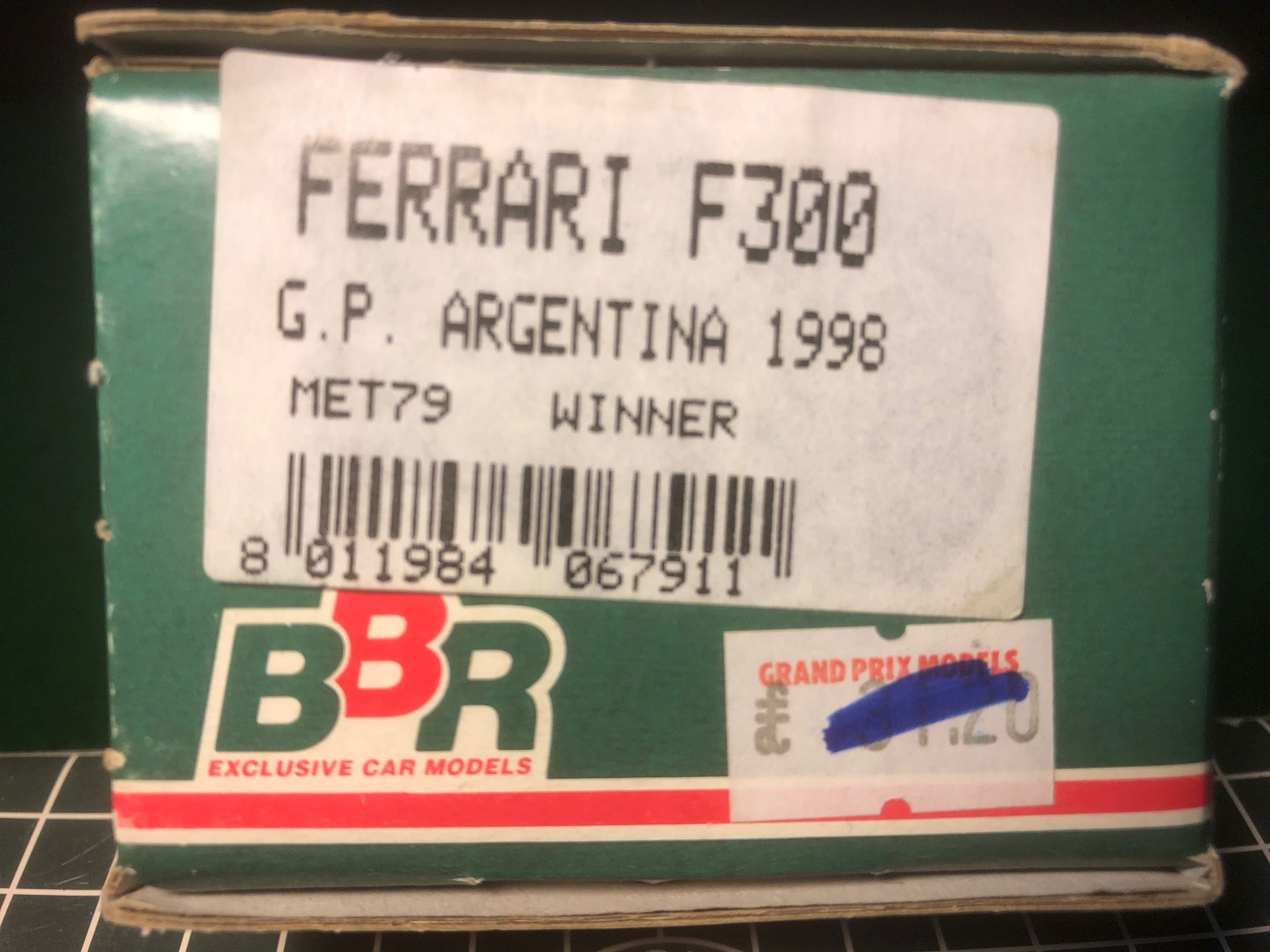 Ferrari F300 F1 1st GP Argentina 1998 by BBR 1:43 (MET79)