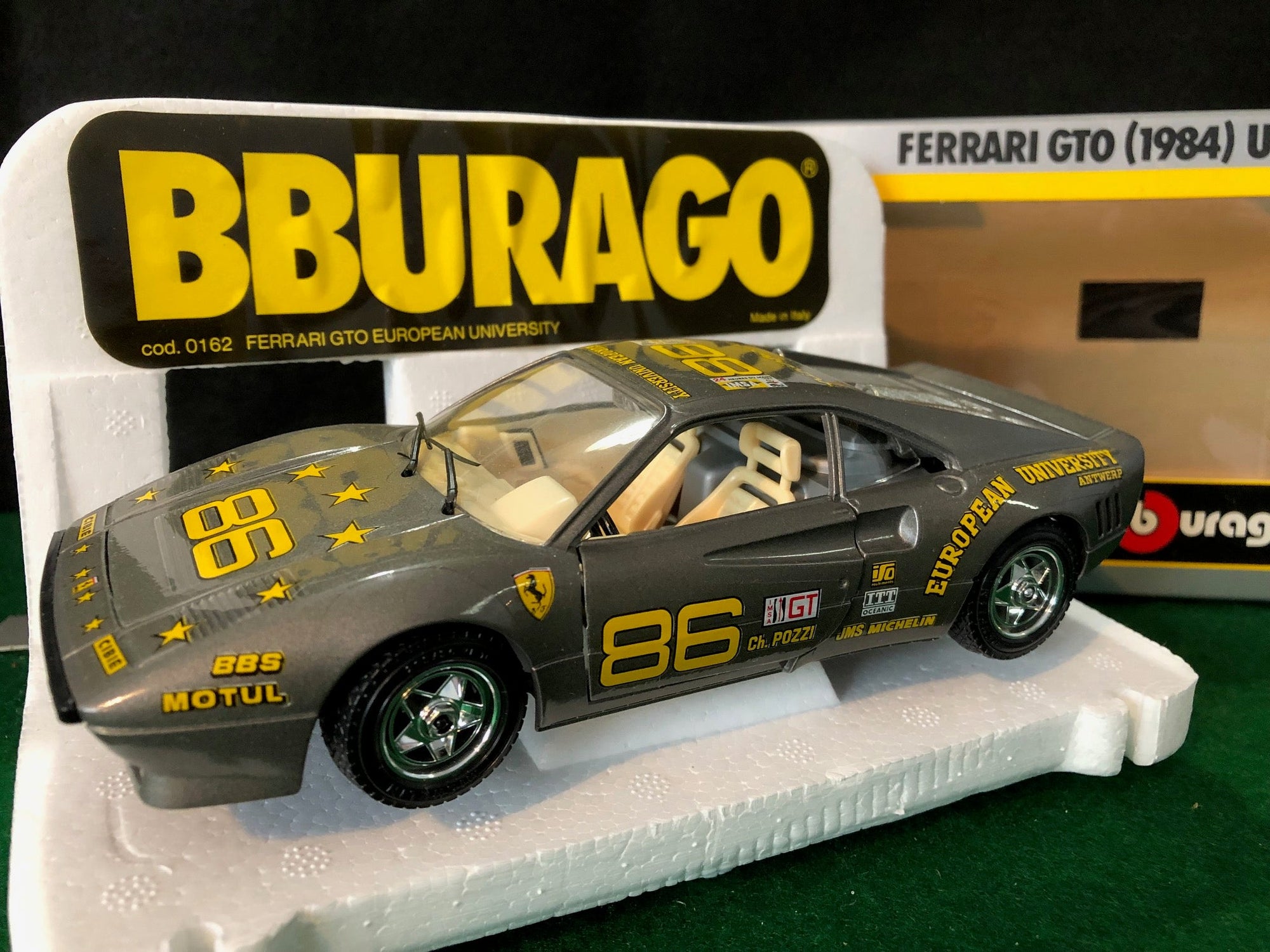 Ferrari 288 GTO European University Gray by BBurago 1:24